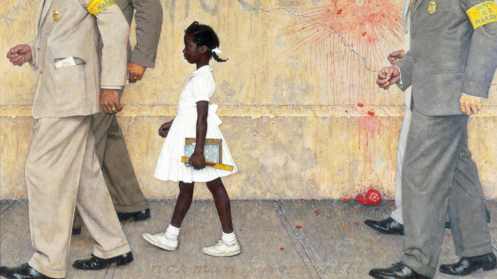 "Das Problem, mit dem wir alle leben", Ruby Bridges bei Norman Rockwell, 1961 - Wikipedia