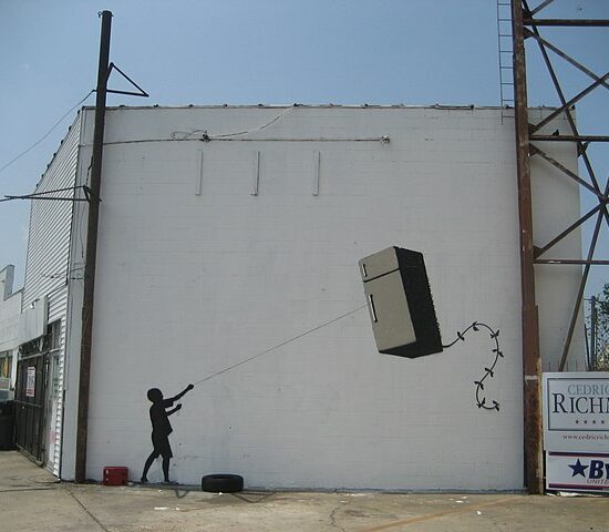 Banksy's Fridge - Foto: Infrogmation- Lizenz CC2.0